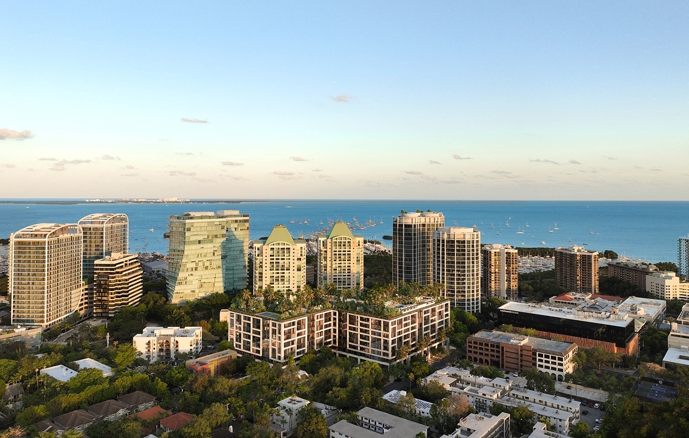 Render aéreo de THE WELL Coconut Grove